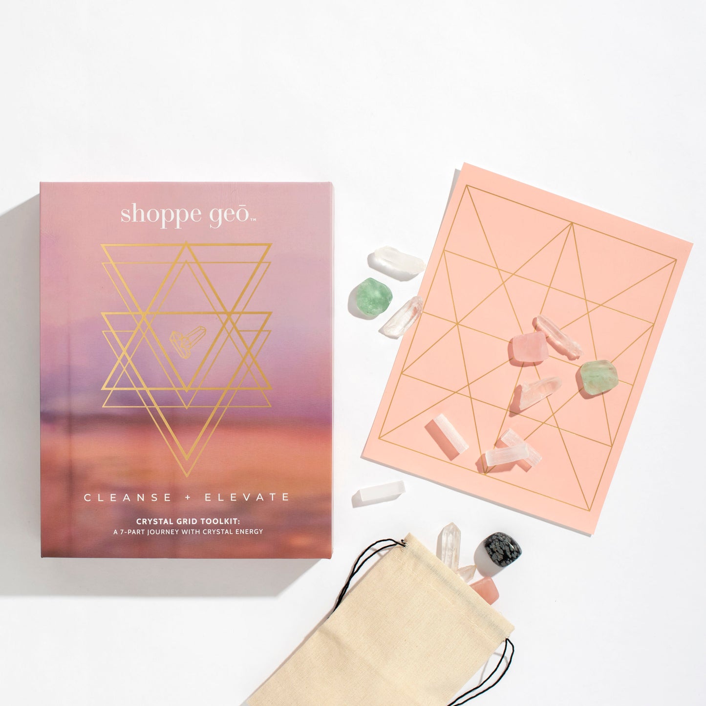 Cleanse + Elevate Crystal Grid Toolkit