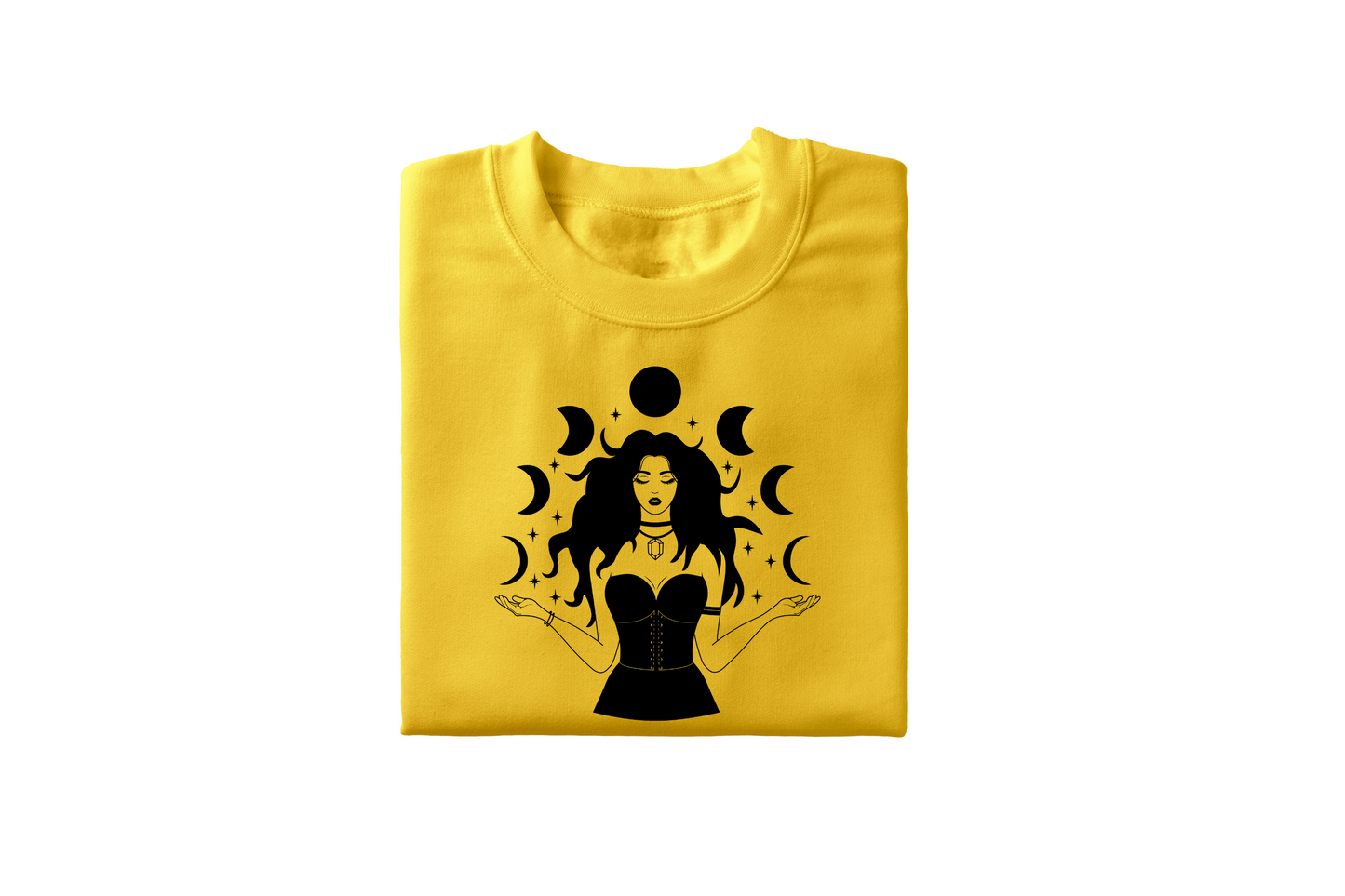 Woman Under Moon Phase