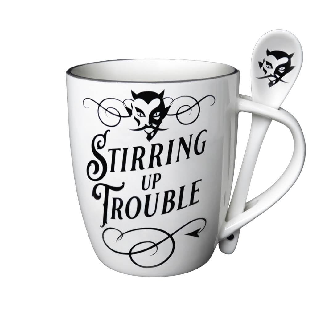 Stirring Up Trouble Mug and Spoon Set