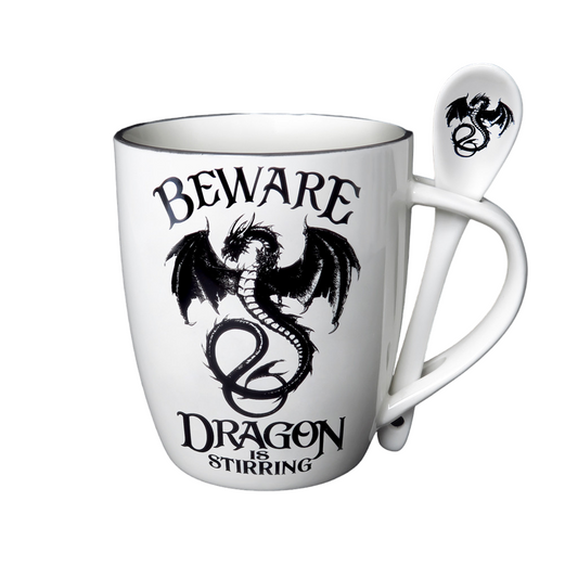 Dragon is Stirring Mug and Spoon Set