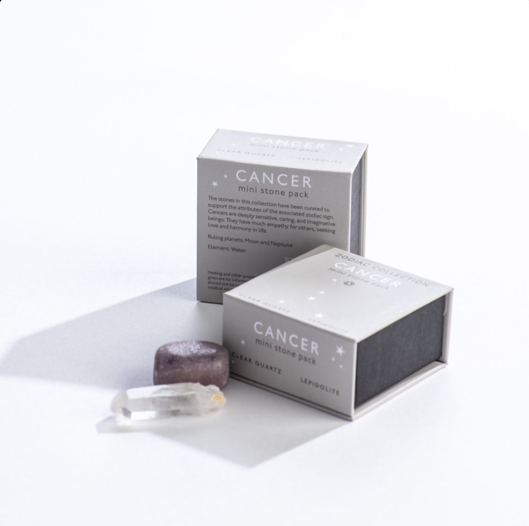 Cancer Zodiac Mini Stone Pack