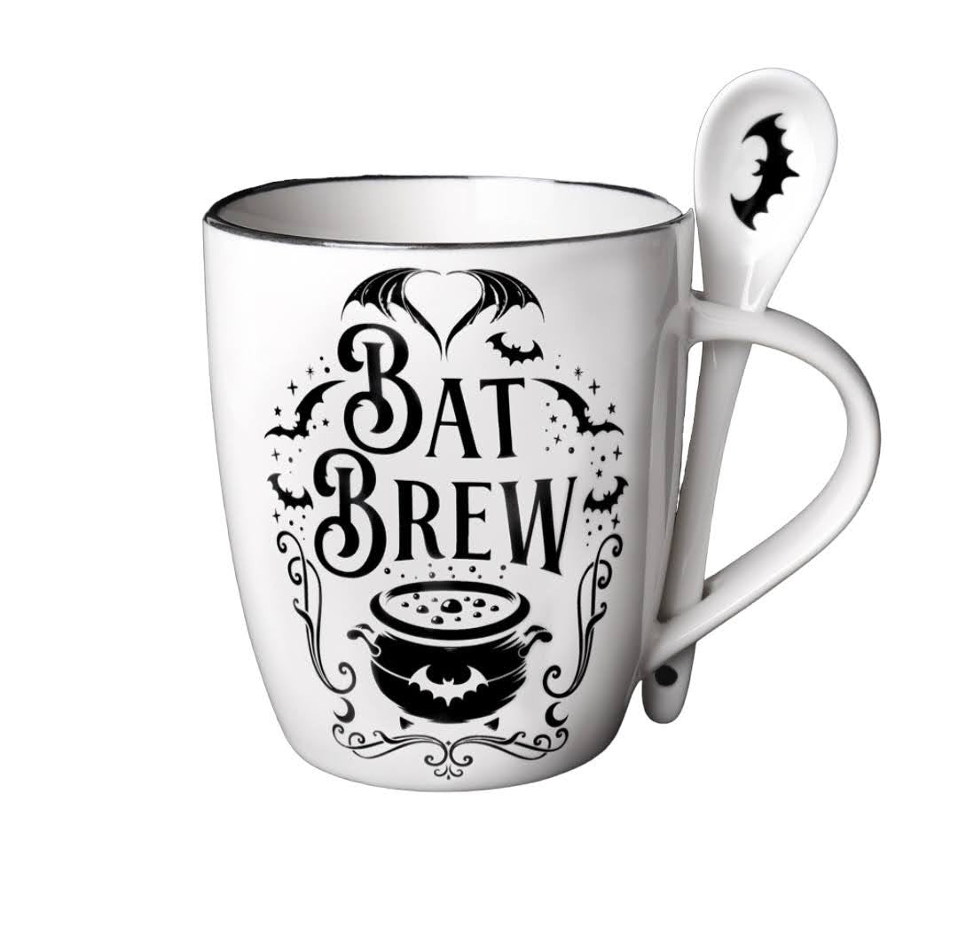 Bat Brew Mug and Spoon Set